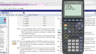 4.5 - Linear Regression on TI [Math 151]