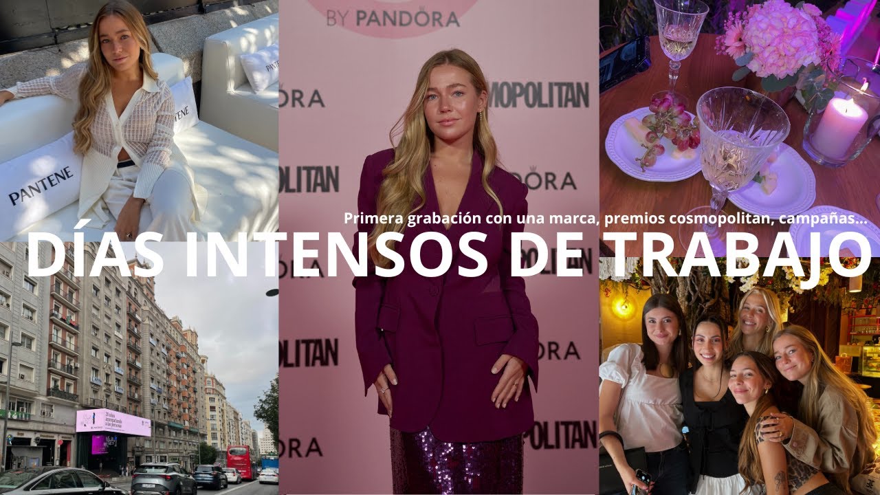 DÍAS INTENSOS DE TRABAJO, grabaciones, premios Cosmopolitan...| Carlota Grande♡
