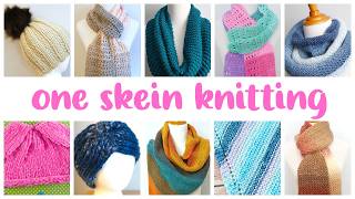 One Skein (Or Less!) KNITTING Patterns