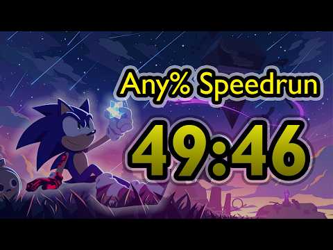 Sonic Frontiers Any% Speedrun in 49:46 [World Record]