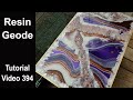 Resin Geode Tutorial/ Start to Finish/ Plaster Technique