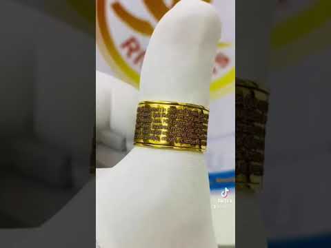 Nhẫn nam xoay 360 VÀNG 18K 3.3 chỉ khắc chữ (Bảng 14mm)