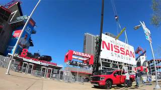 Nissan TITAN Install - Timelapse - Nissan Stadium