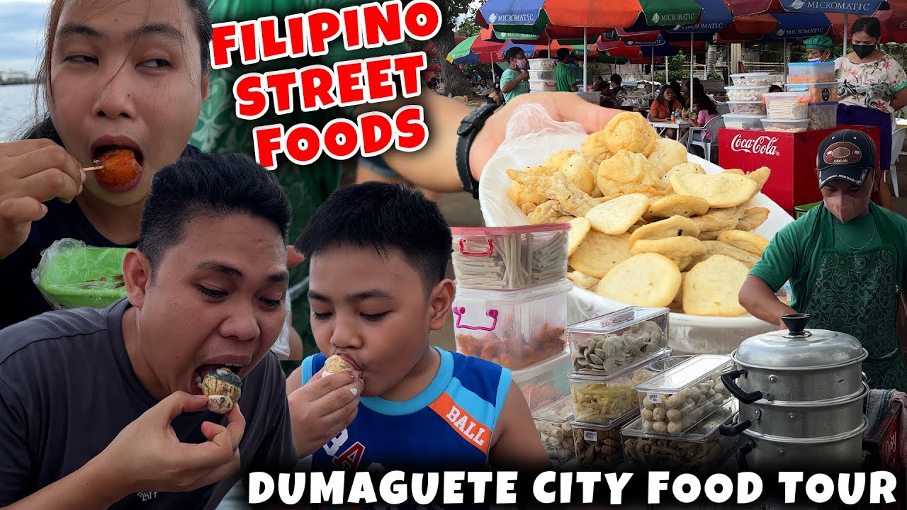 Balut, Tempura, Kwek Kwek, Fishball | Filipino Street Food sa Famous Boulevard ng Dumaguete City