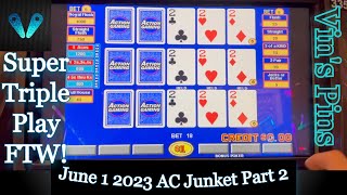 Blue Boxes Come Through?(AC Junket Fun Part 2)(Video Poker)(6/1/2023 AC Junket)(S21:P2)