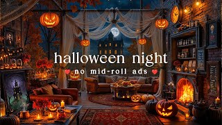 Cozy Halloween Jazz Night (NO MID-ROLL ADS) 🎃 – Spooky Fireplace Ambience for Relaxation & Focus screenshot 3