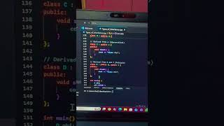 #Hybrid inheritance in C++👩‍💻😊💻#