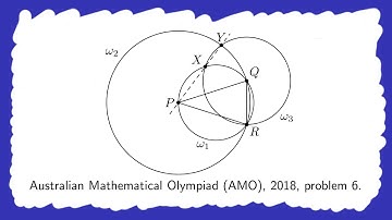 Australian circles with centers on the circles, 2018 | mathematical olympiad problem | AMO