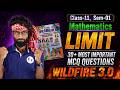 Wild Fire 3.0 🔥 Limit Class 11 Sem1 | 30+ Most Important MCQ | Class 11 Math WBCHSE | SOE Bangla