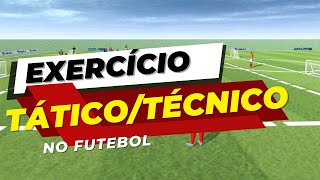 Tactical and technical exercise in football, game of position5x5+4 supports and finishing mini goals screenshot 3