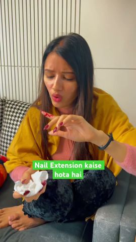 Nail Extension kaise hota hai 😍 #neetubisht #minivlog #trending #lakhneet