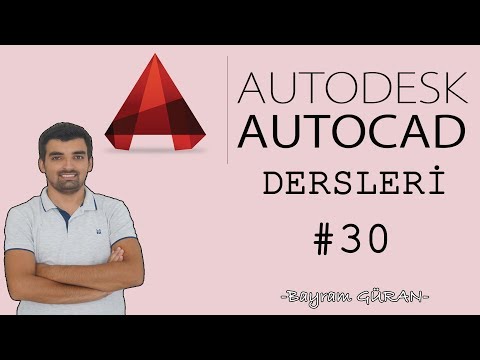 Autocad Eğitimi Ders 30 (Slice-Thicken-Imprint-Dynamic UCS) - Bayram GÜRAN