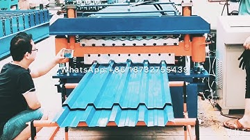 Double layer roll forming machine testing video