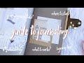a guide to creative journaling | journaling essentials + tips 💫