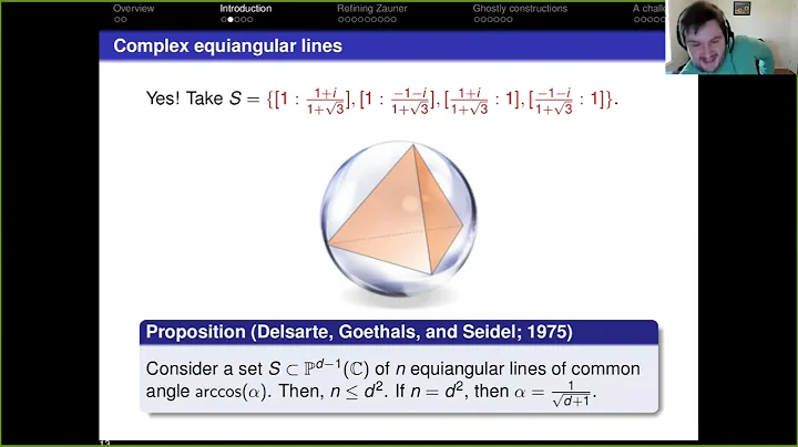 Gene Kopp, A step toward a constructive proof of Zauner's conjecture, 2022.05.24