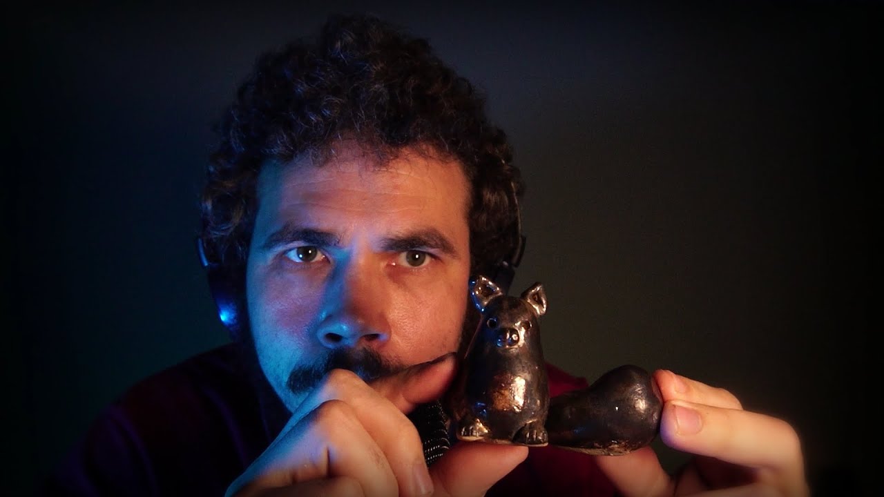 АСМР разговор шепотом перед сном и звуки глиняных  расслабление медитация мягкие триггеры