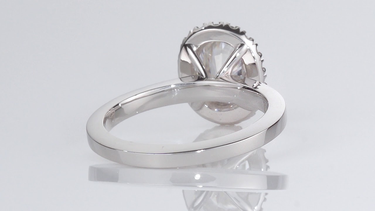 Oval Halo Solid Shank