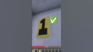 How to Make a #1 Banner Pattern in Minecraft | Quick Tutorial #shorts