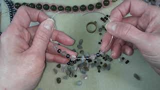 Memory wire bracelet from January 2021 Curated Bead Box