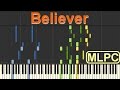 Major Lazer & Showtek - Believer I Piano Tutorial by MLPC
