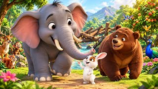 Hathi Ne Khargosh Se Madad Kyun Mangi 🐘🐰 | Hathi Aur Bhalu Ki Dosti | Urdu Moral Story