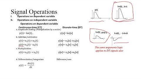 Operations on Signals Lec3