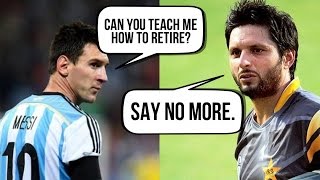 After the shock retirement of argentinian footballer lionel messi from
international football, cricket fans took to twitter troll pakistani
cricketer shah...
