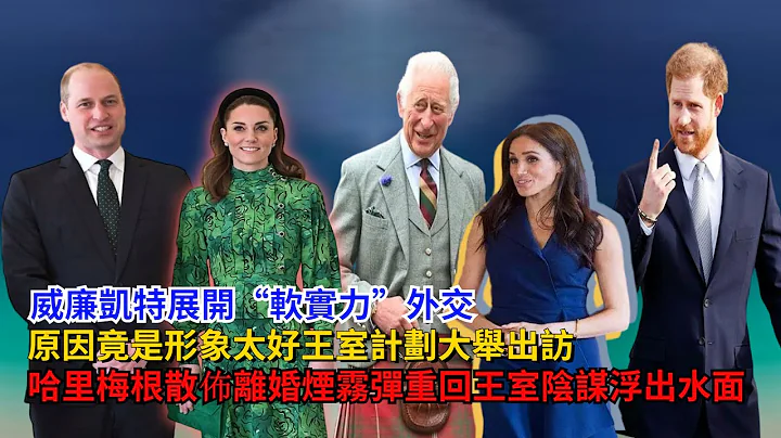 威廉凯特展开“软实力”外交，王室计划大举出访，哈里梅根散布离婚烟雾弹，重回王室阴谋浮出水面#凯特#威廉王子#哈里王子#梅根#乔治王子#夏洛特公主#路易斯王子#查尔斯#卡米拉#戴安娜#英女王#安德鲁 - 天天要闻