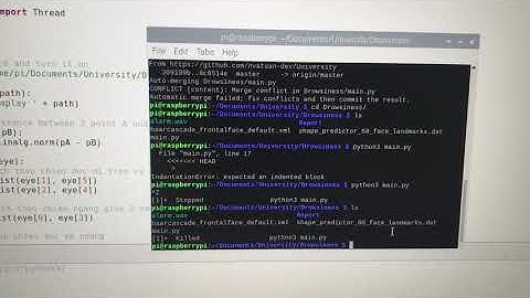 phát hiện và cảnh báo ngủ gật dùng Raspberry Pi 3