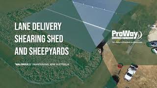 ProWay | 6 Stand Lane Delivery Shearing Shed &amp; Sheep Yards | Mandurama, NSW, Australia