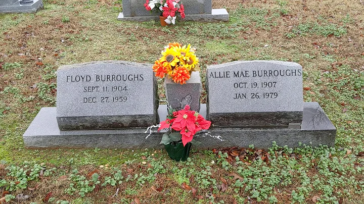 Graves of Floyd and Allie Mae Burroughs