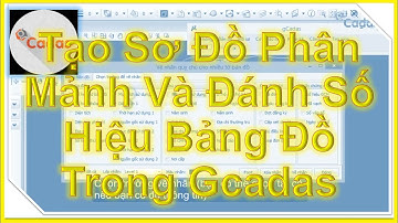 💛 BÀI II.9_TẠO SƠ ĐỒ PHÂN MẢNH VÀ ĐÁNH SỐ HIỆU BẢNG ĐỒ TRONG GCADAS