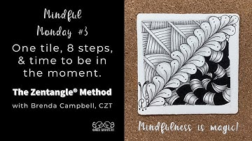 Mindful Monday #3: Easy, Beginner tiles created using the Zentangle® Method of drawing