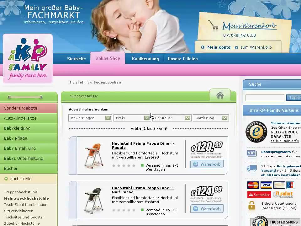 Warenkorb füllen - babyartikel.de Bestellung spielzeugregal