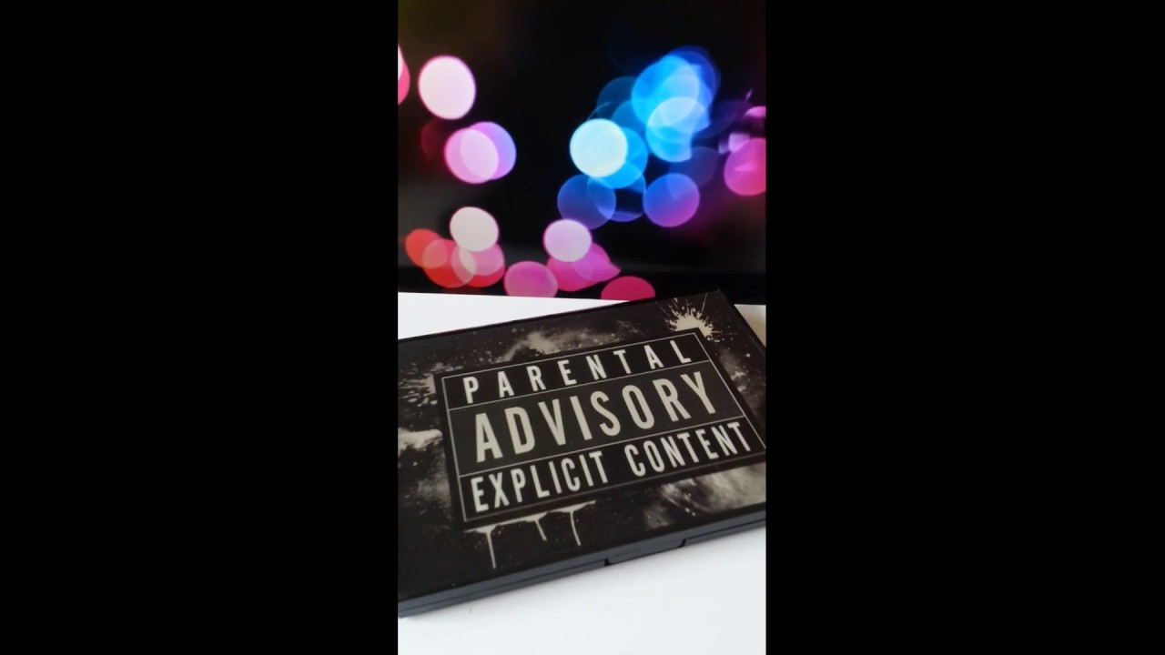 Палетка теней для век Makeup Revolution I Heart Makeup Slogan Palette Explicit Content