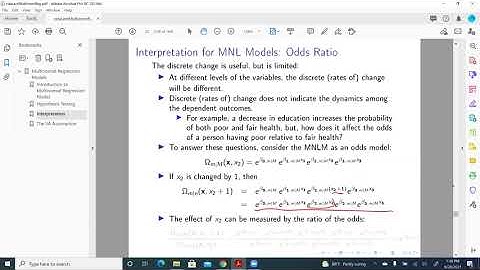 Categorical Data Analysis: Multinomial Regression Odds Ratio Interpretation
