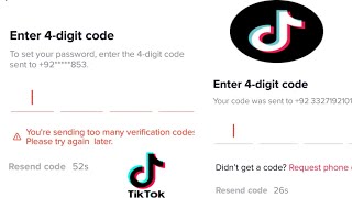 how to fix Tik Tok verification code problem slove? Tiktok  inter 4 distal not received  code Resimi