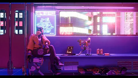 [D5 Render Challenge] Cyberpunk Train Scene