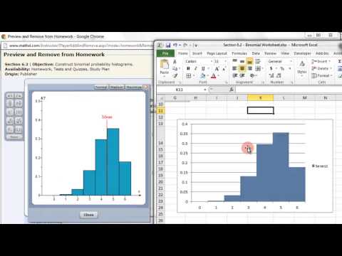 Binomial Probability Distribution Excel Part 2