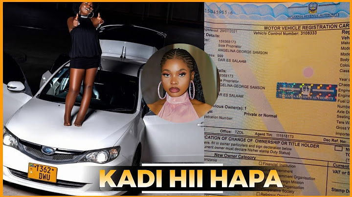 ANJELLA aonyesha Kadi ya gari aliyopewa na ZUCHU,Namba za usajili zawa gumzo,Siyo mpya,tazama hapa.