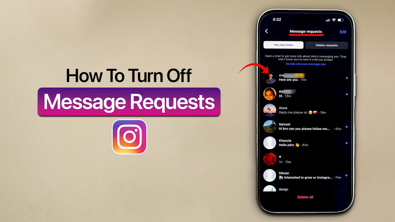 How To Turn Off Message Requests on Instagram?