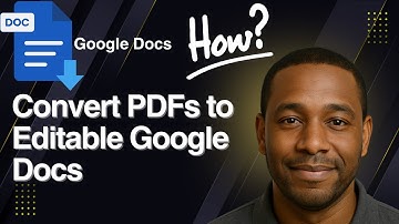 How to Convert PDFs to Editable Google Docs – Step-by-Step Tutorial