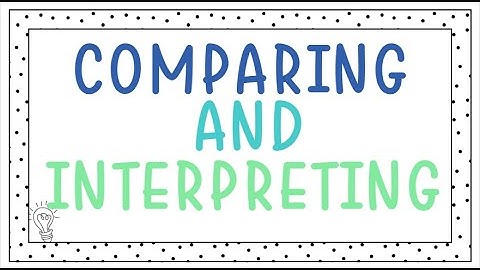 Interpreting & Comparing Data: Algebra Made Easy!