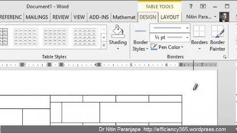 Create complex tables in seconds