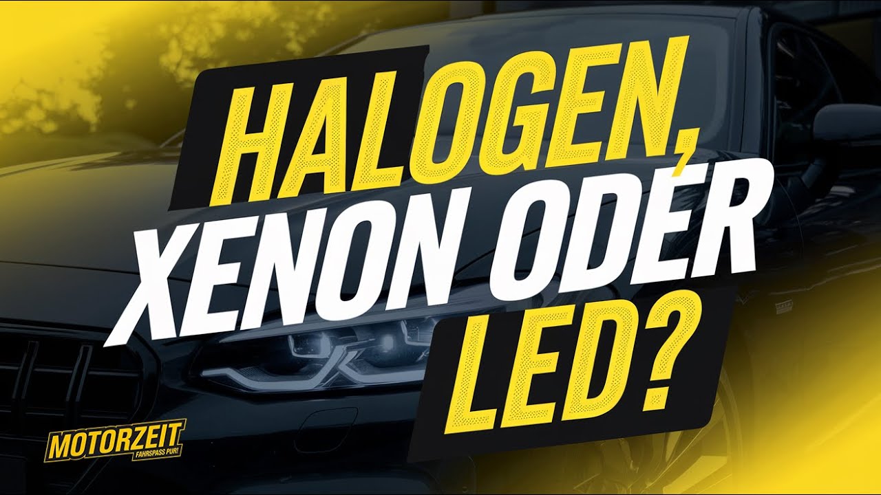 Halogen, Xenon oder LED? Scheinwerfer im Vergleich - YouTube