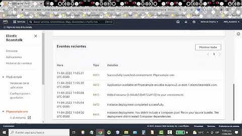 Configurando mi primera PHP webapp sobre Elastic Beanstalk en AWS