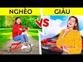 HỌC SINH GIÀU VS HỌC SINH BÌNH THƯỜNG || Hoán Đổi Thân Xác Trong 24 Giờ Cùng 123 GO! CHALLENGE