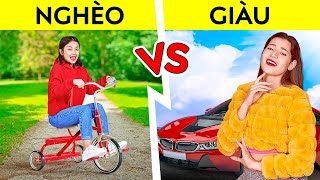 HỌC SINH GIÀU VS HỌC SINH BÌNH THƯỜNG || Hoán Đổi Thân Xác Trong 24 Giờ Cùng 123 GO! CHALLENGE