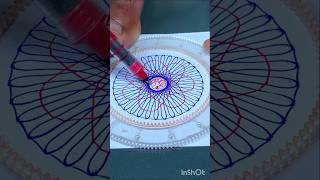 ✨ Mesmerizing Spirograph Art in Motion 🌈 | Satisfying Geometry Design #Shorts