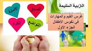 غرس القيم والمهارات في نفوس الأطفال والأبناء (الجزء الأول)